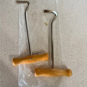 Wood Handle Boot Hooks